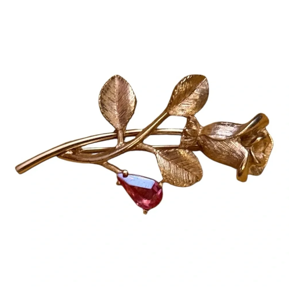 Vintage Rose Broach Pin‎